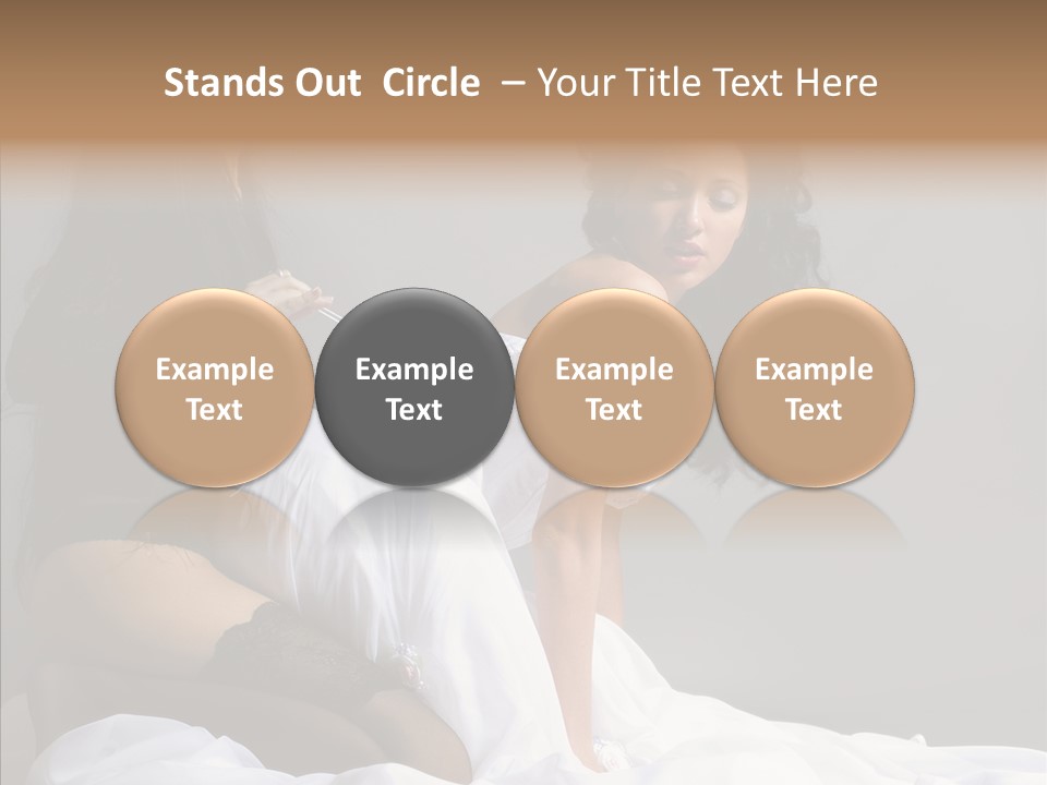 Attractive Clothes Sexual PowerPoint Template