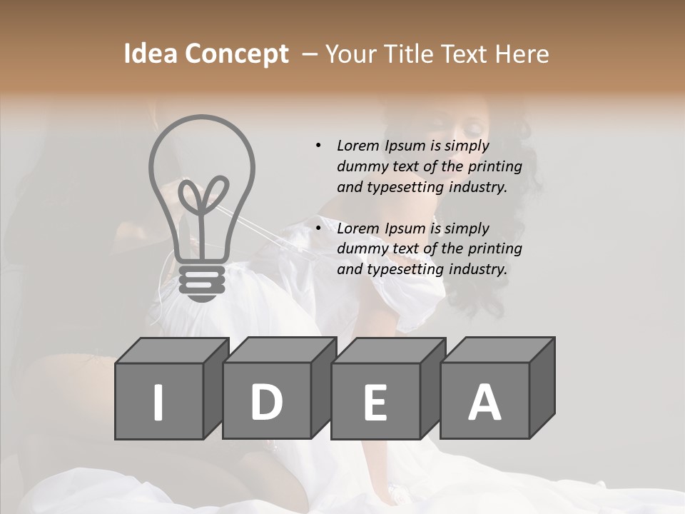 Attractive Clothes Sexual PowerPoint Template