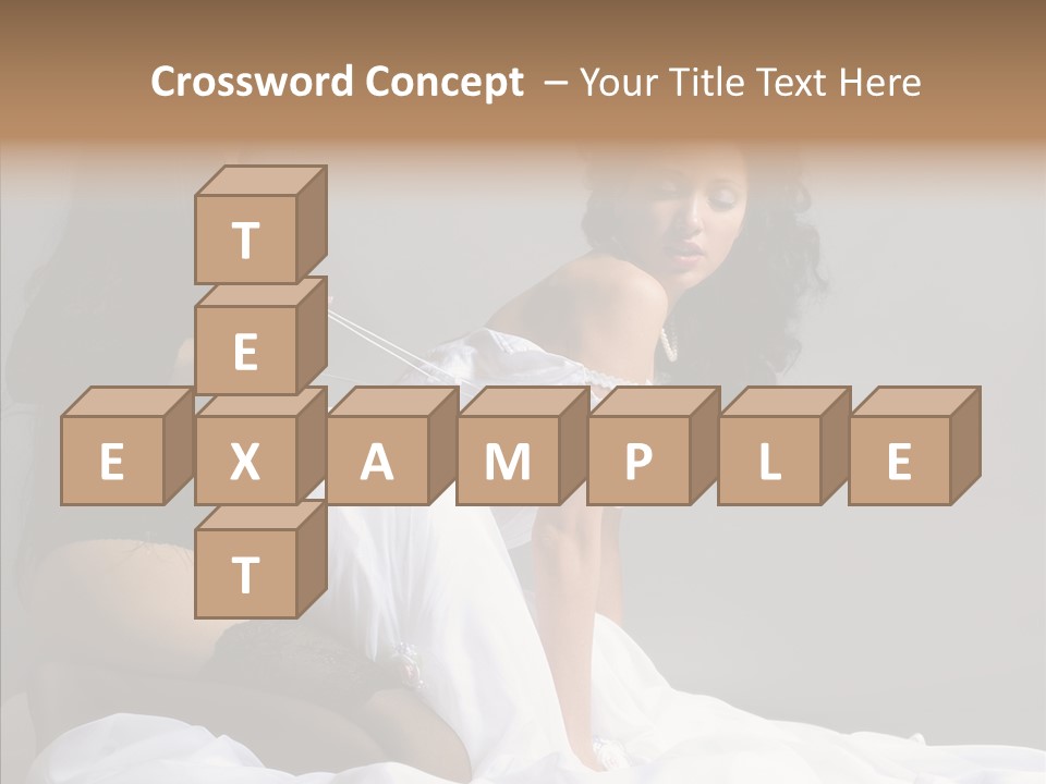 Attractive Clothes Sexual PowerPoint Template