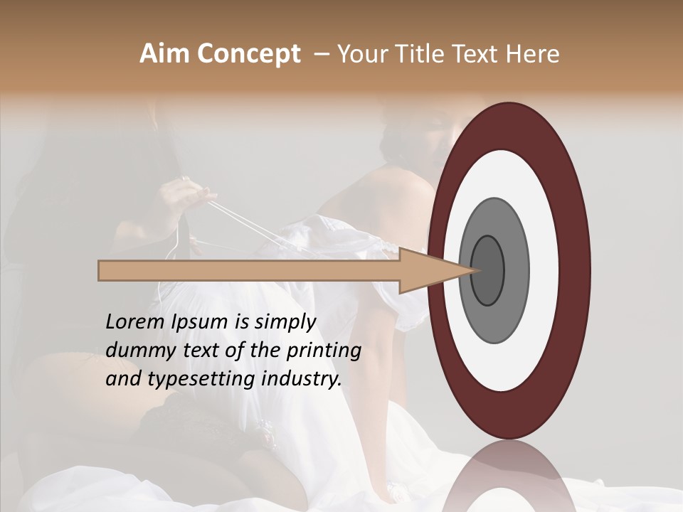 Attractive Clothes Sexual PowerPoint Template