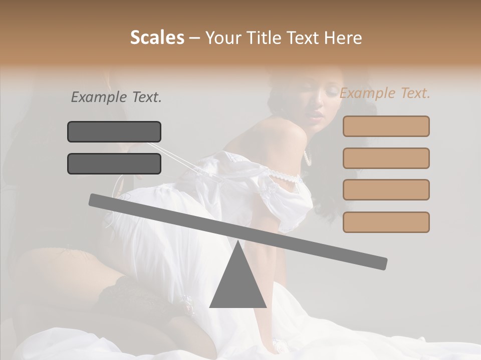 Attractive Clothes Sexual PowerPoint Template