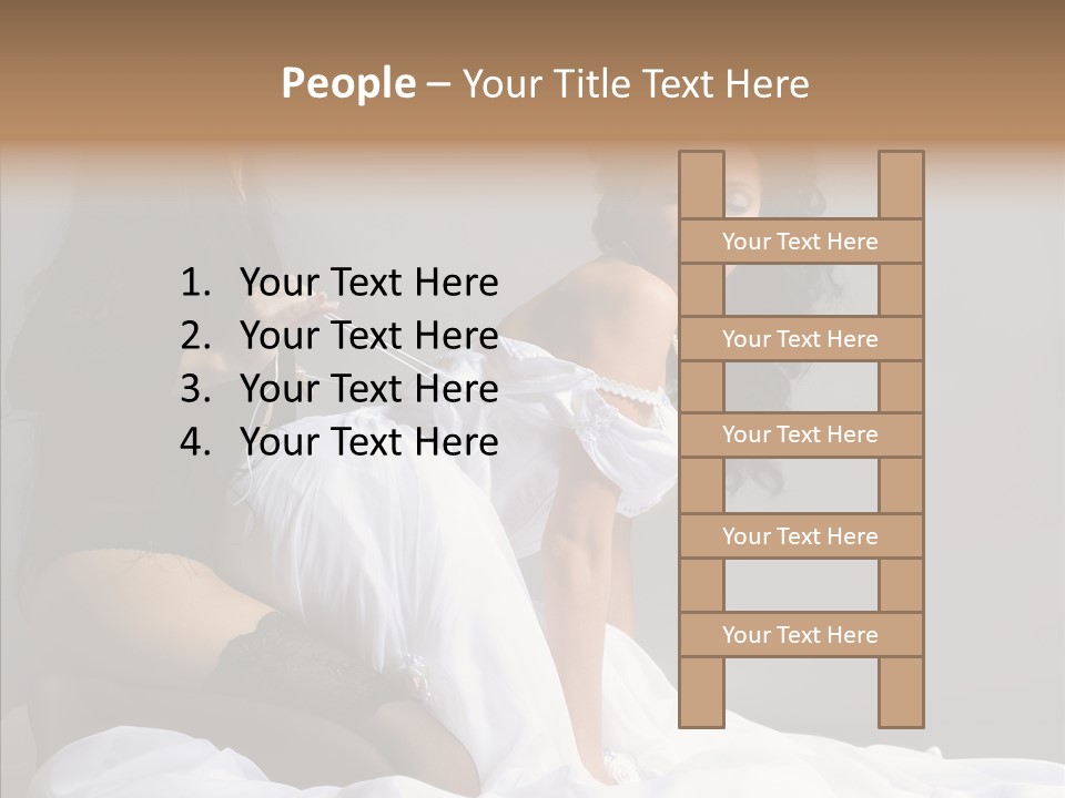 Attractive Clothes Sexual PowerPoint Template