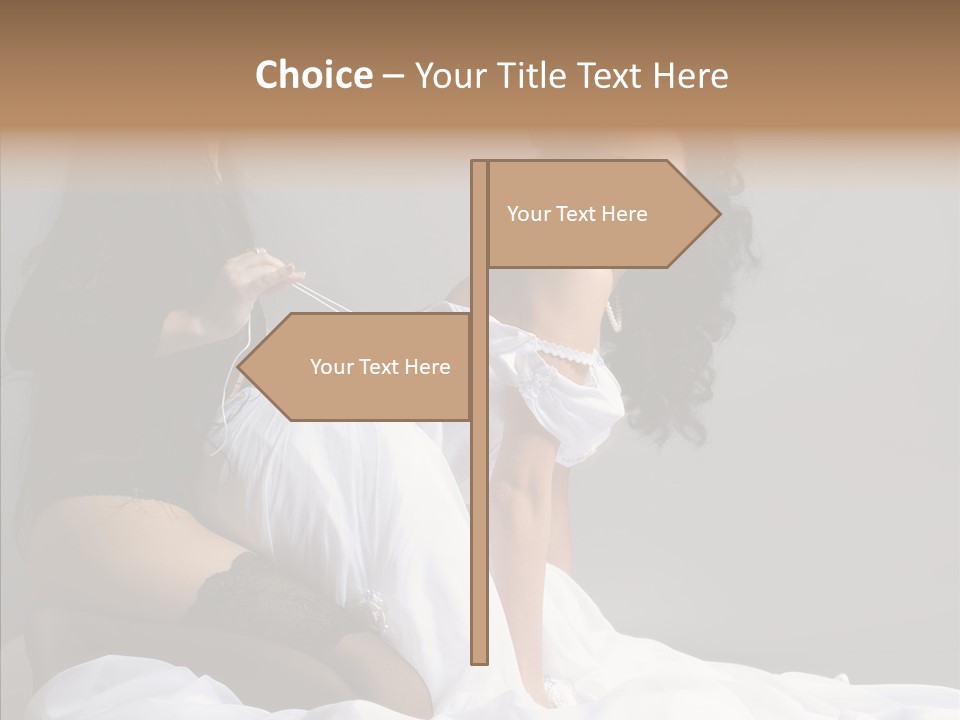 Attractive Clothes Sexual PowerPoint Template