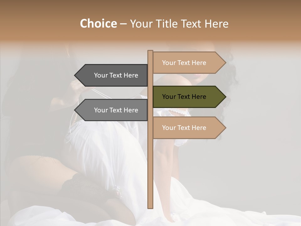 Attractive Clothes Sexual PowerPoint Template