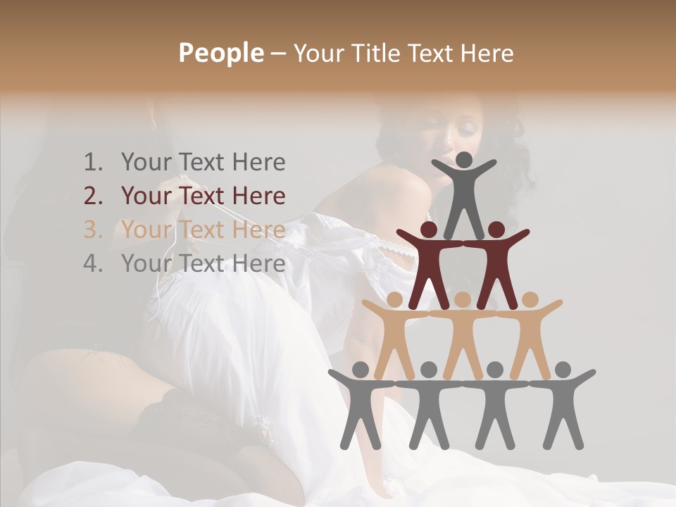 Attractive Clothes Sexual PowerPoint Template