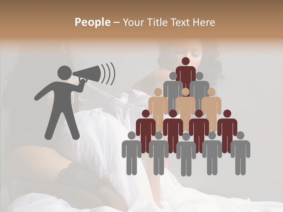 Attractive Clothes Sexual PowerPoint Template