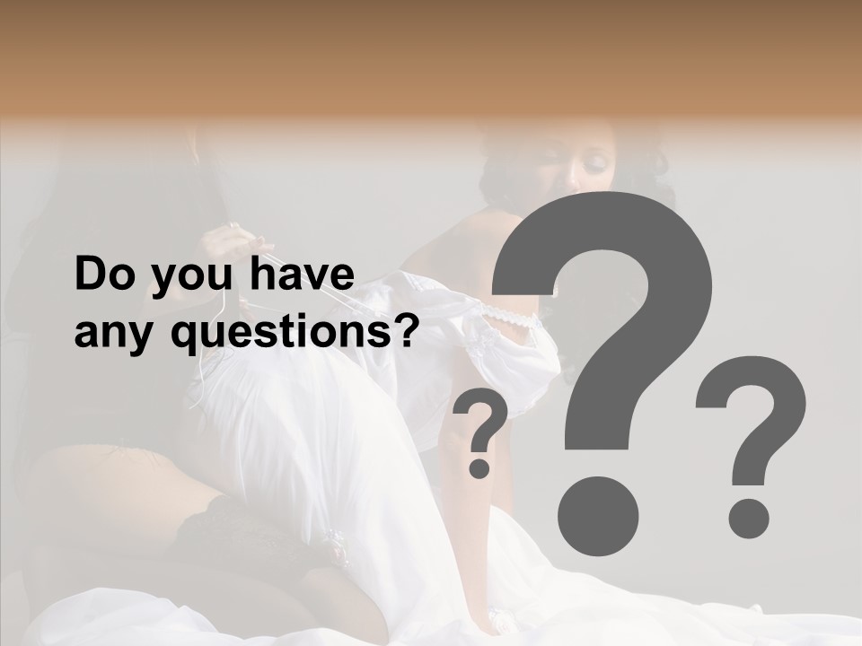 Attractive Clothes Sexual PowerPoint Template