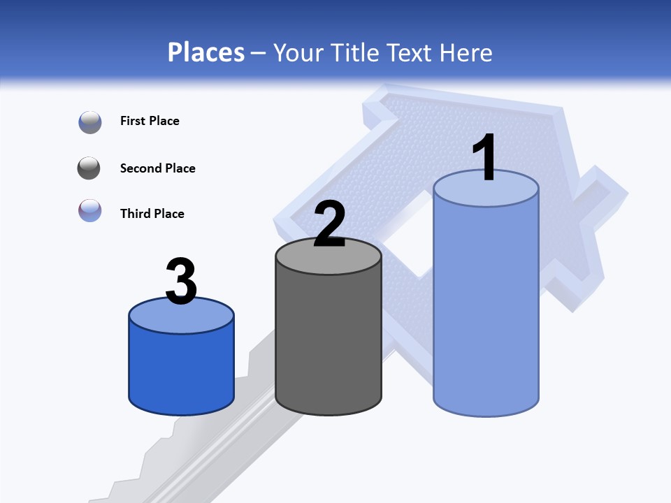 Metal Security Symbol PowerPoint Template