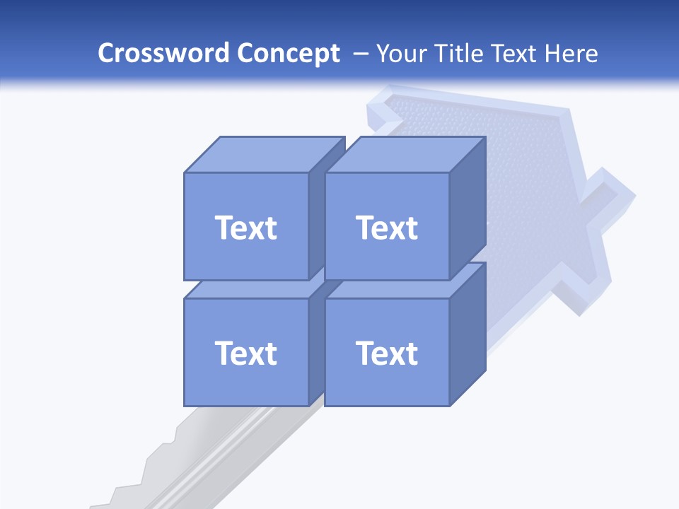 Metal Security Symbol PowerPoint Template