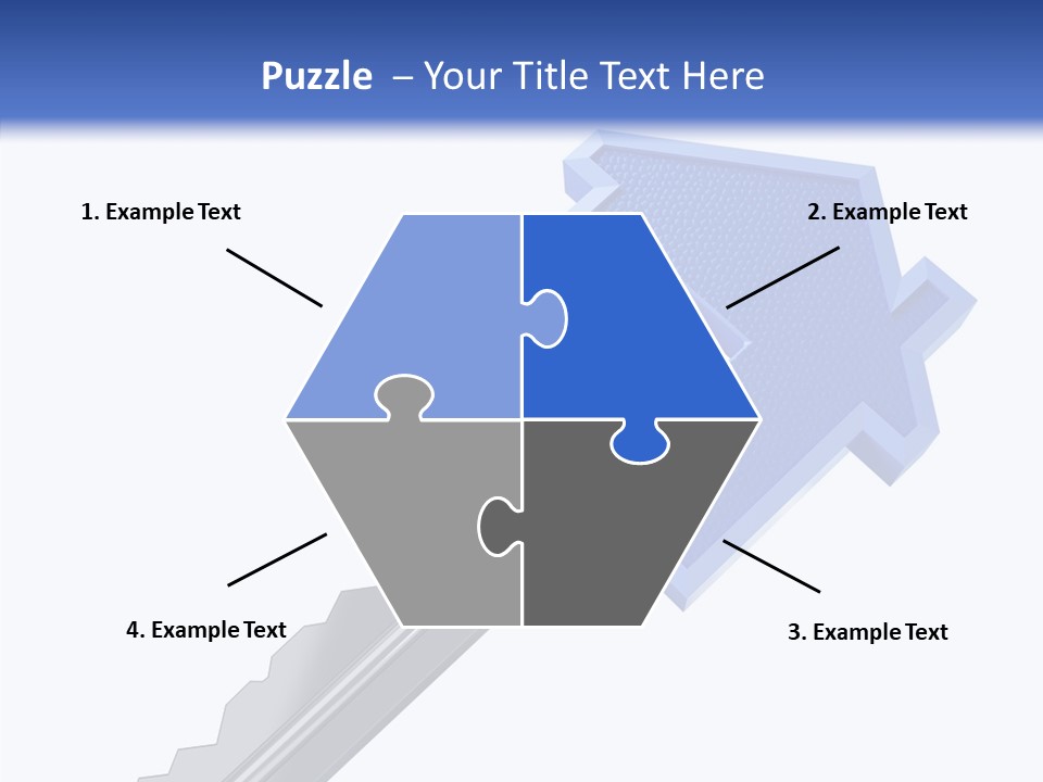Metal Security Symbol PowerPoint Template