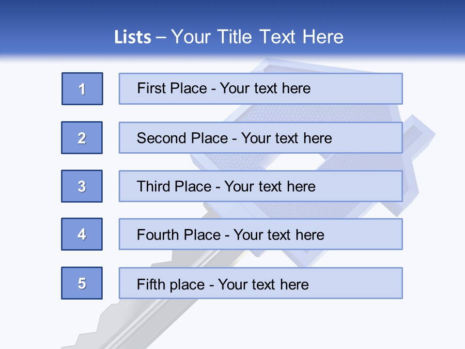Metal Security Symbol PowerPoint Template