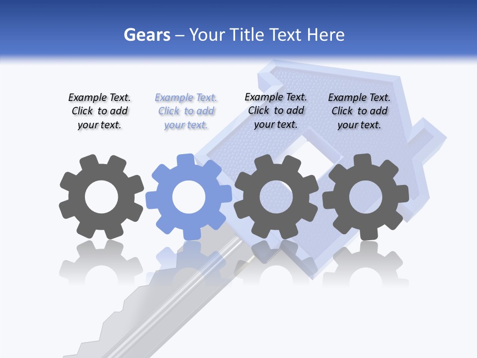 Metal Security Symbol PowerPoint Template