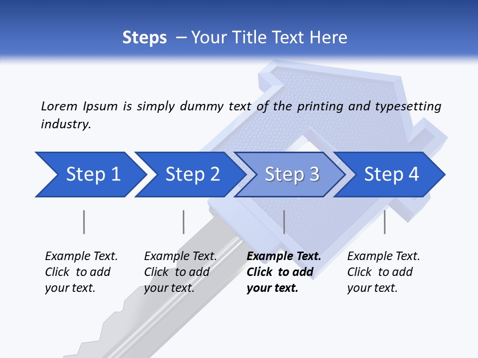Metal Security Symbol PowerPoint Template