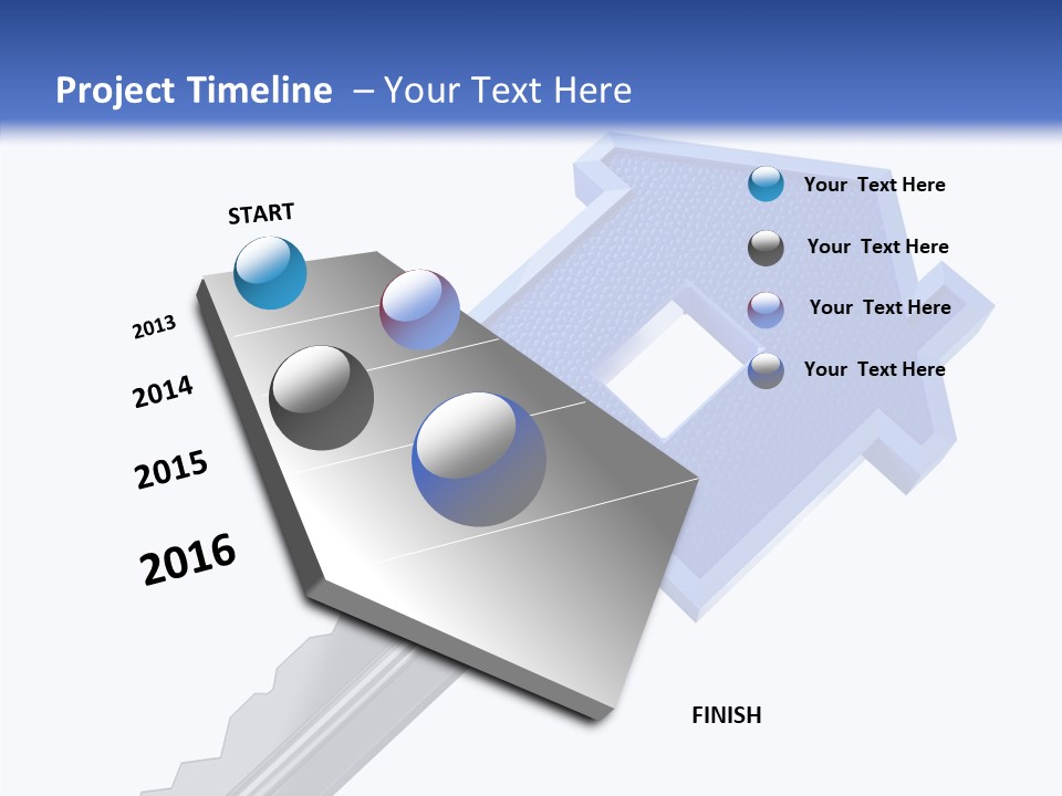 Metal Security Symbol PowerPoint Template