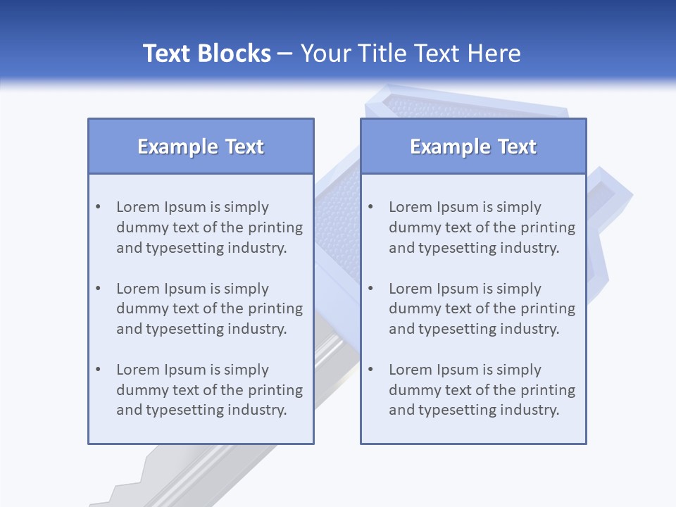 Metal Security Symbol PowerPoint Template