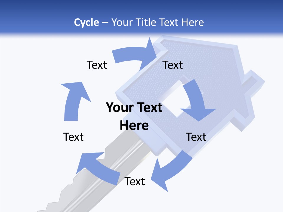 Metal Security Symbol PowerPoint Template
