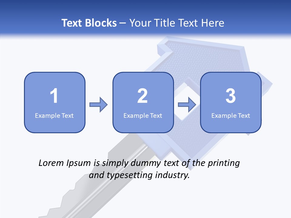 Metal Security Symbol PowerPoint Template