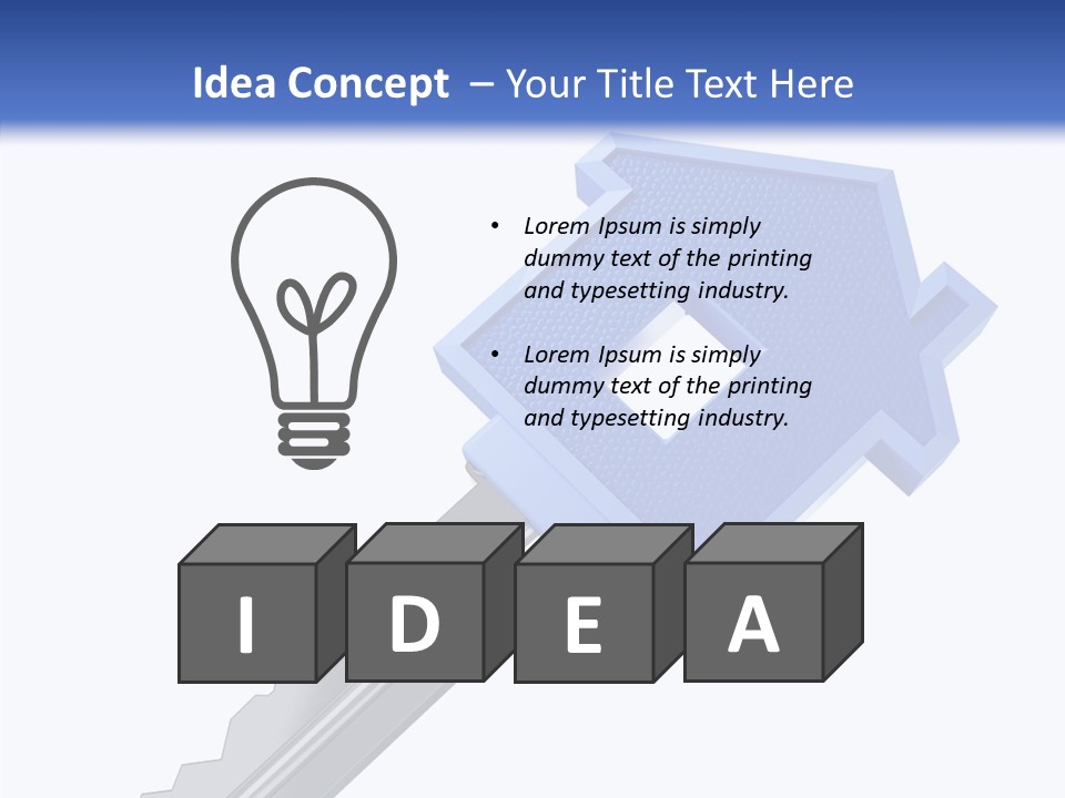 Metal Security Symbol PowerPoint Template