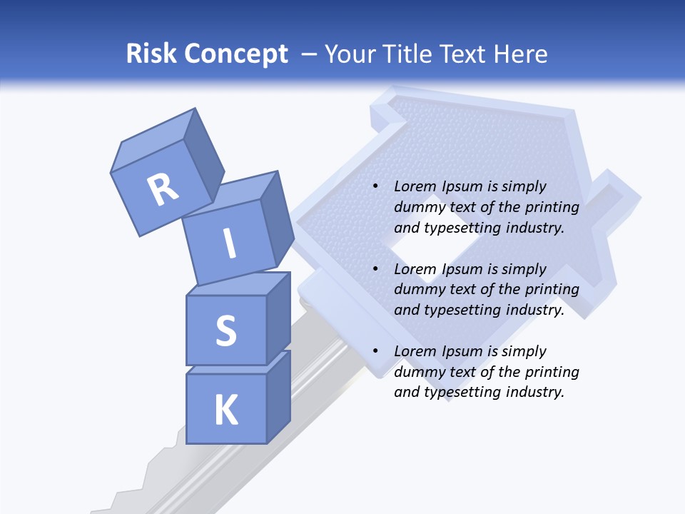 Metal Security Symbol PowerPoint Template