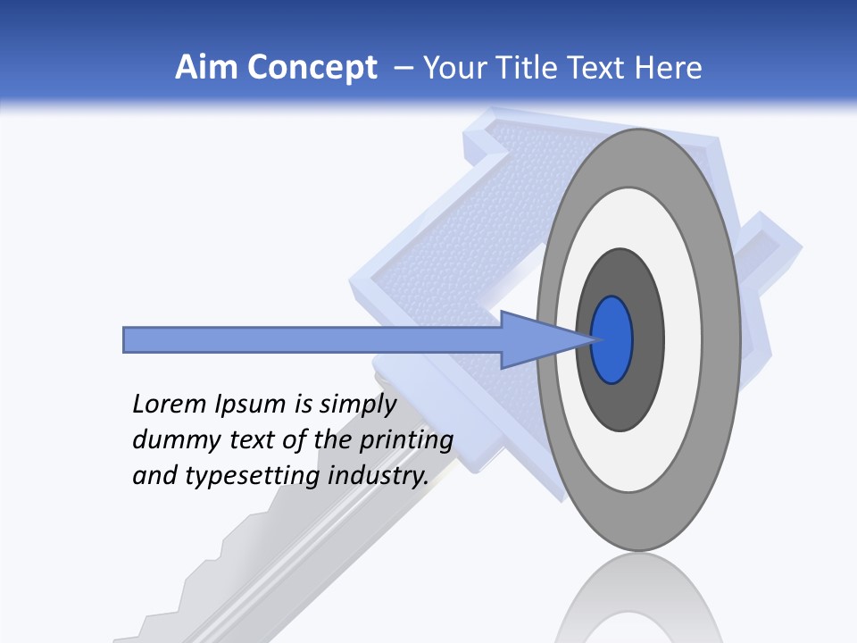 Metal Security Symbol PowerPoint Template