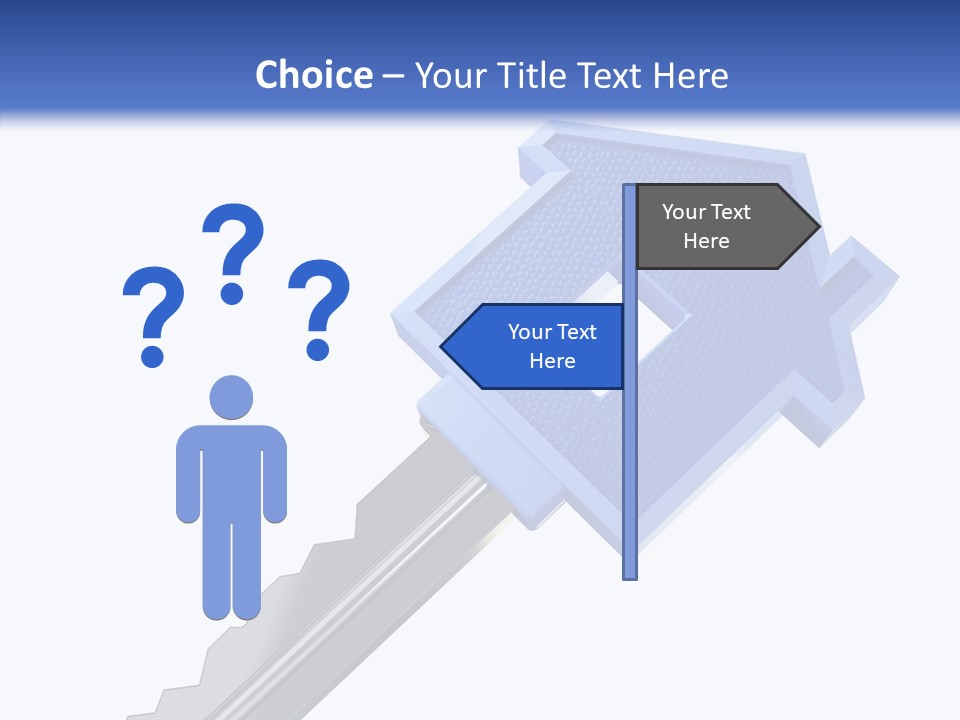 Metal Security Symbol PowerPoint Template