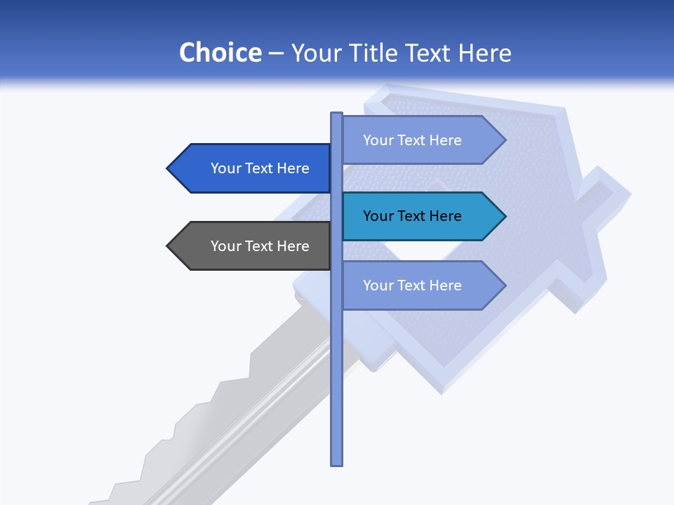 Metal Security Symbol PowerPoint Template