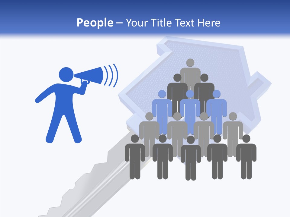 Metal Security Symbol PowerPoint Template