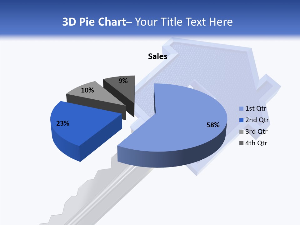 Metal Security Symbol PowerPoint Template