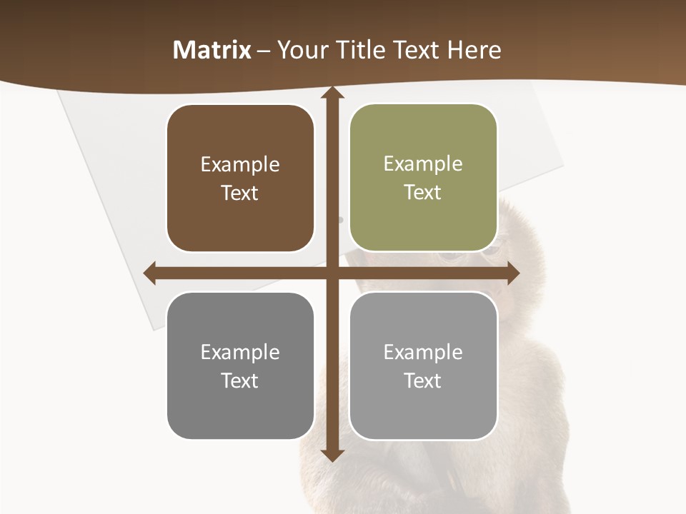 Hold Empty Animal PowerPoint Template