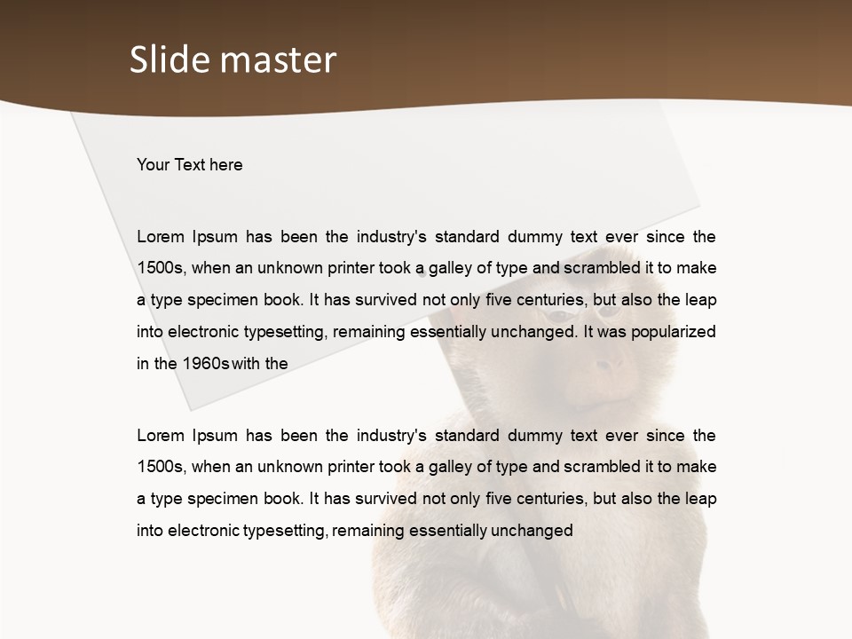 Hold Empty Animal PowerPoint Template