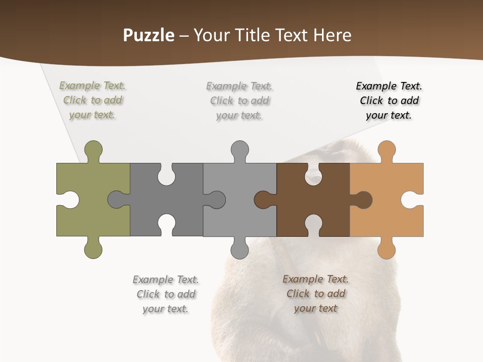 Hold Empty Animal PowerPoint Template