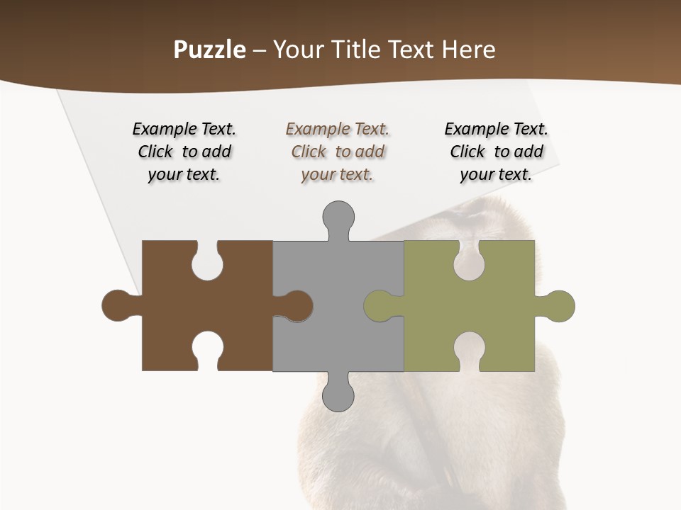 Hold Empty Animal PowerPoint Template