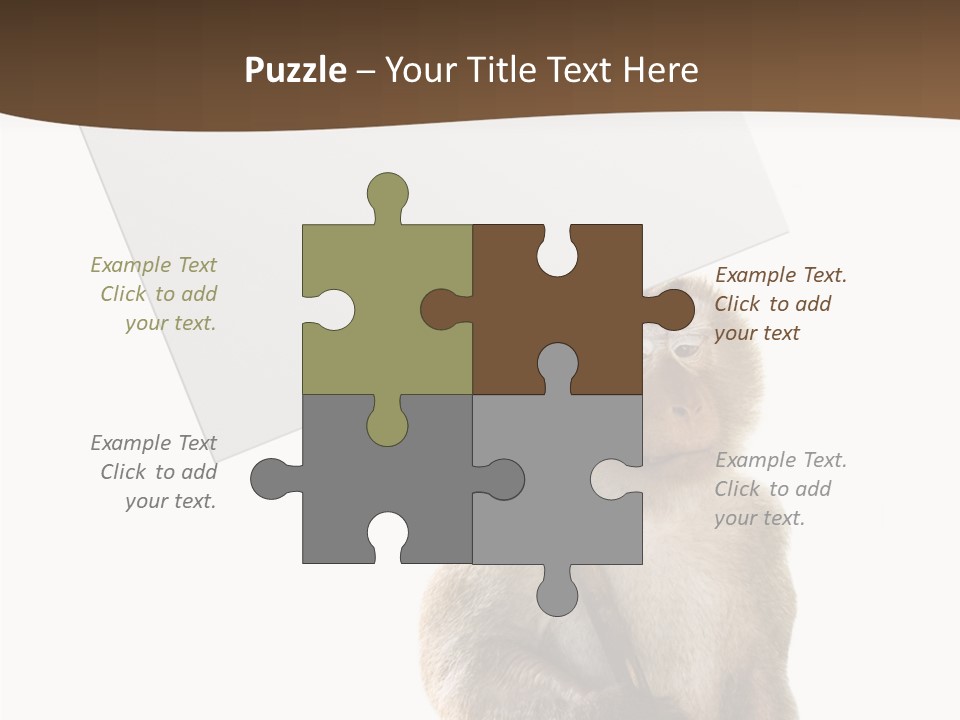 Hold Empty Animal PowerPoint Template