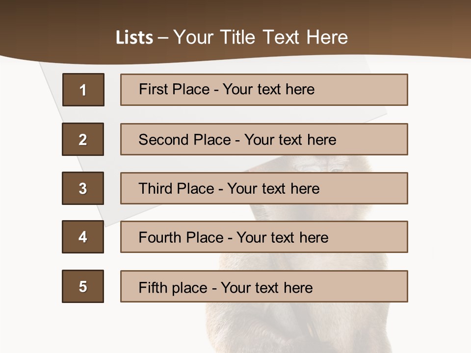 Hold Empty Animal PowerPoint Template