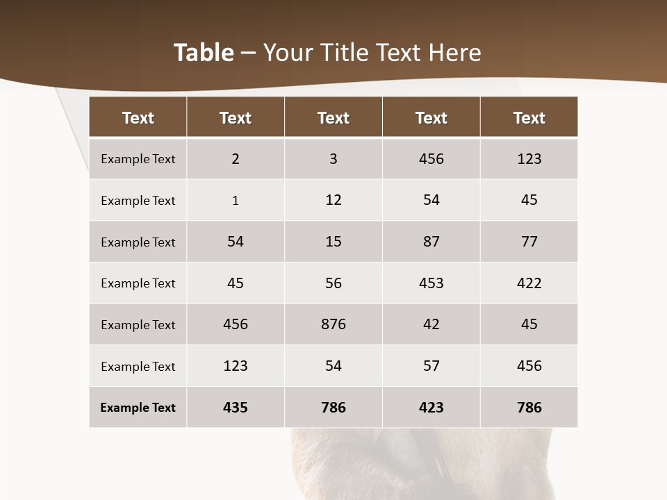 Hold Empty Animal PowerPoint Template