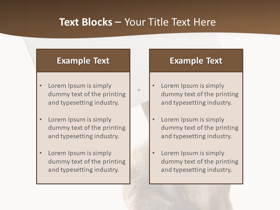 Hold Empty Animal PowerPoint Template