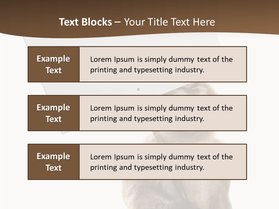 Hold Empty Animal PowerPoint Template