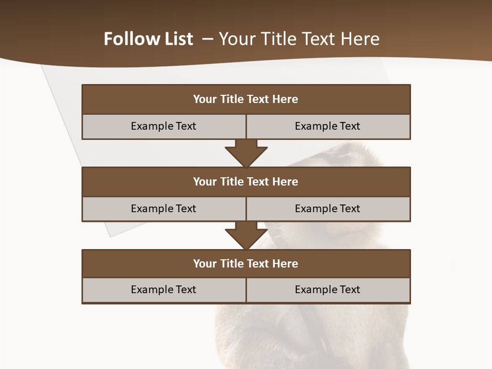 Hold Empty Animal PowerPoint Template