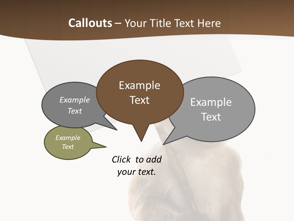 Hold Empty Animal PowerPoint Template