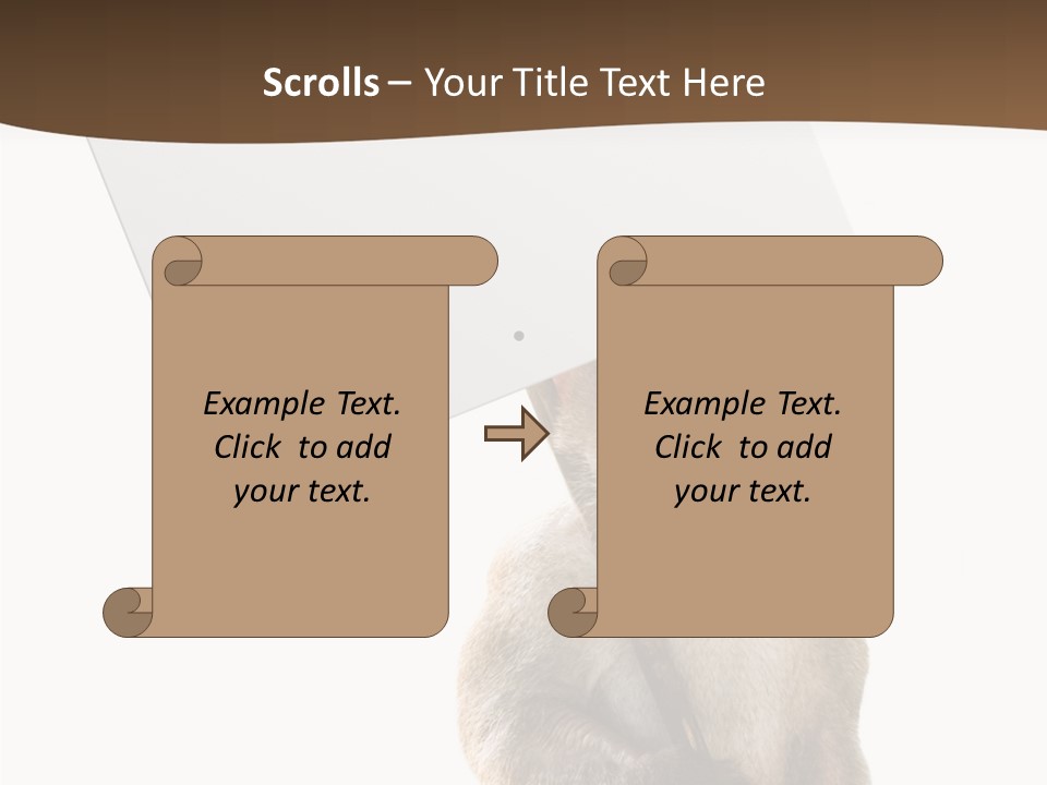Hold Empty Animal PowerPoint Template