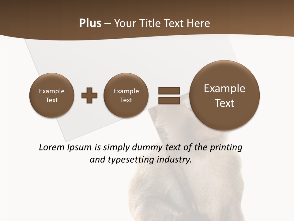 Hold Empty Animal PowerPoint Template