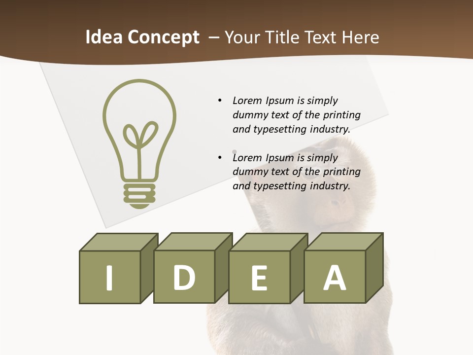 Hold Empty Animal PowerPoint Template