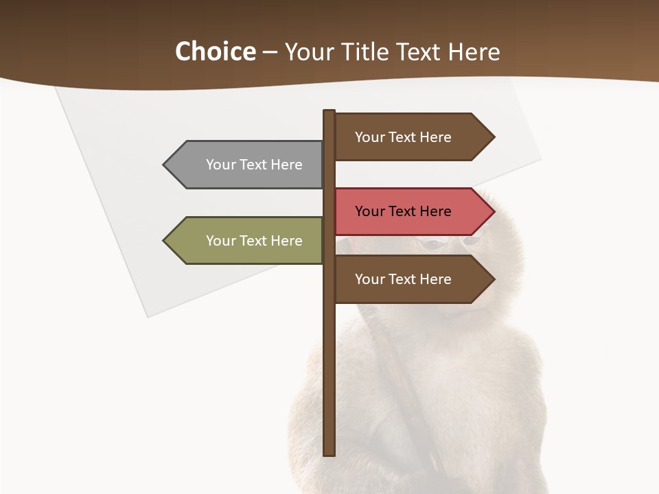 Hold Empty Animal PowerPoint Template