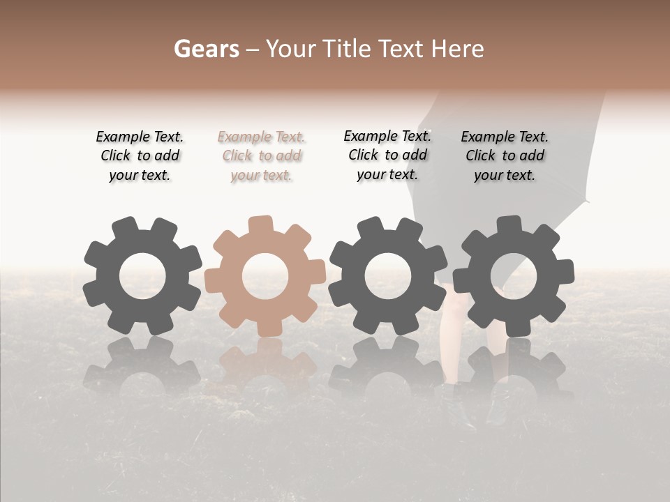 Cataclysms Clothes Tornado PowerPoint Template