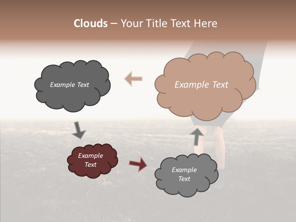 Cataclysms Clothes Tornado PowerPoint Template