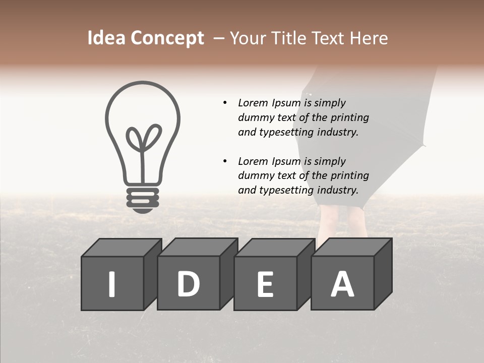 Cataclysms Clothes Tornado PowerPoint Template