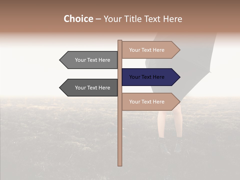 Cataclysms Clothes Tornado PowerPoint Template