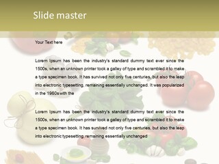 Isolated Bottle Red PowerPoint Template