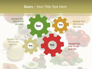 Isolated Bottle Red PowerPoint Template