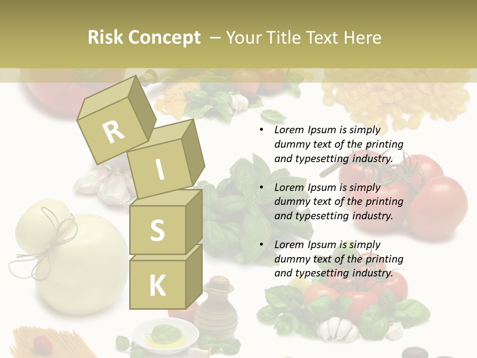 Isolated Bottle Red PowerPoint Template